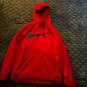 Nike Red Hoodie Dri-fit